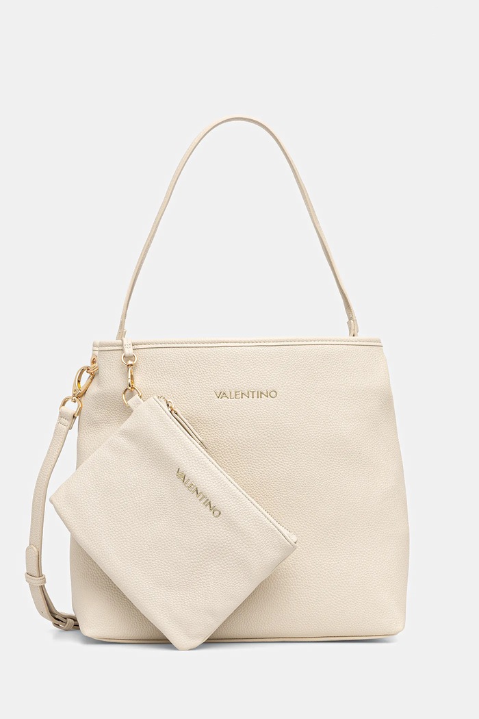 Kabelka Valentino Bags jednofarebný béžová VBS7LX03