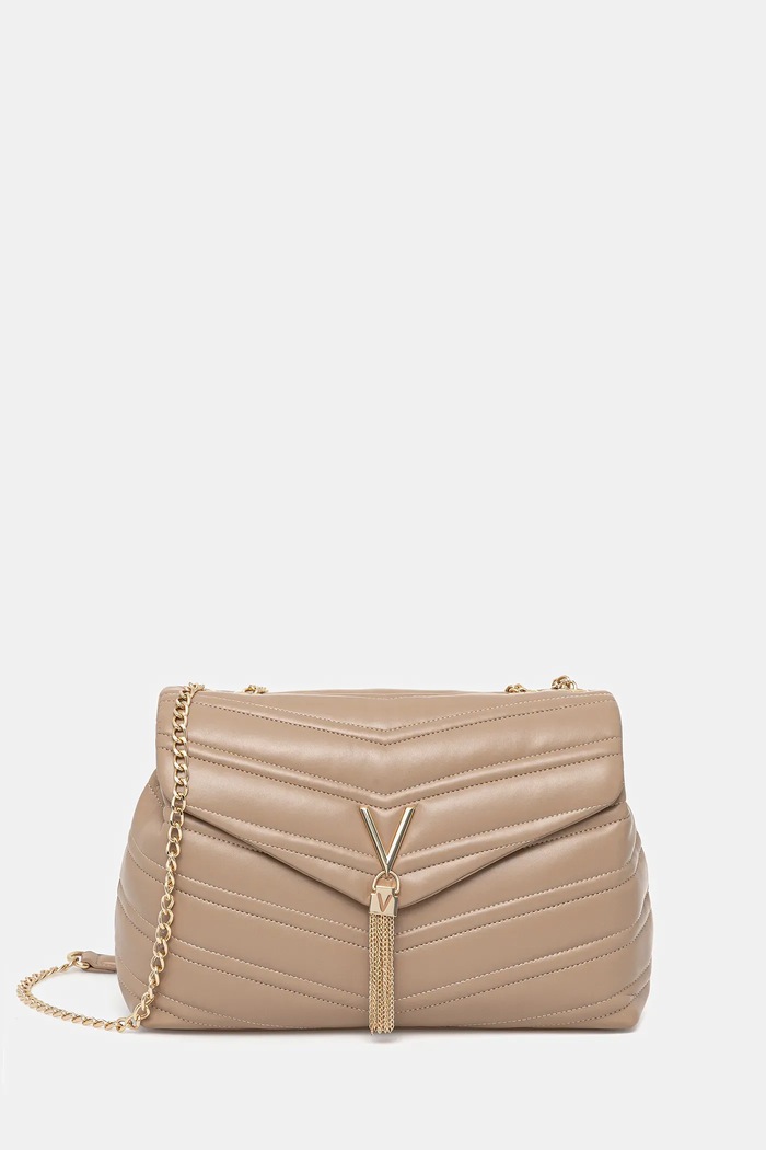 Kabelka Valentino Bags imitácia kože béžová VBS8DN09