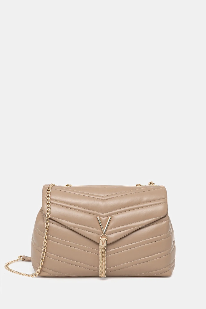 Kabelka Valentino Bags imitácia kože béžová VBS8DN09