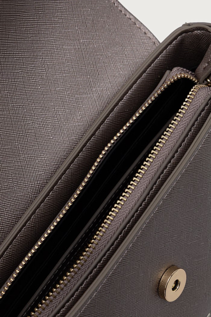 Geantă crossbody pentru femei cu imitație de piele Valentino Bags bej VBS7B303