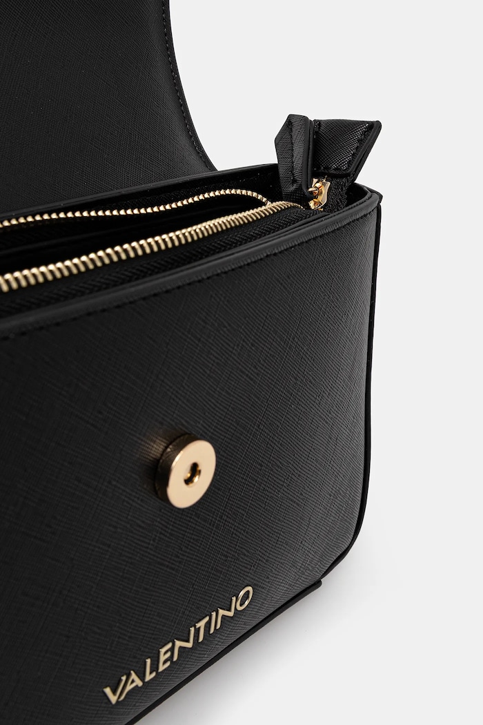 Valentino Bags crossbody kabelka dámska z imitácie kože čierna VBS7B303