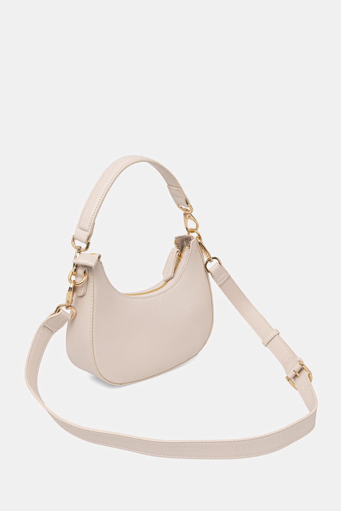 Doplňky Valentino Bags taška dámská z imitace kůže VBS7B305 béžová