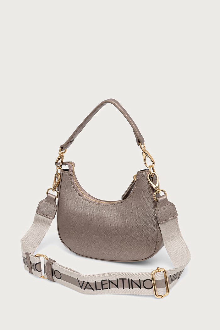 Kabelka dámska z imitácie kože Valentino Bags VBS7B305 béžová