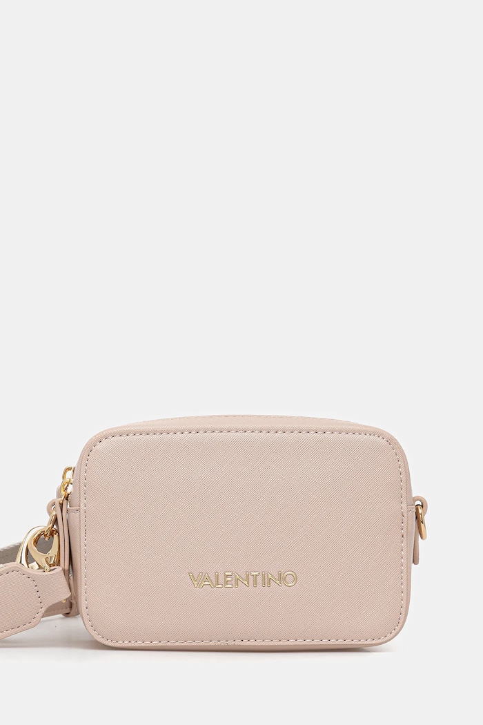 Kabelka Valentino Bags imitácia kože béžová VBS7B306