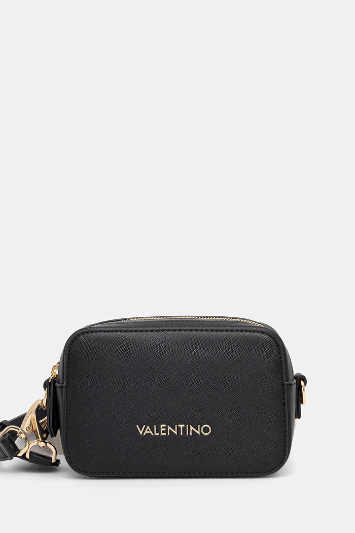 Kabelka Valentino Bags imitácia kože čierna VBS7B306