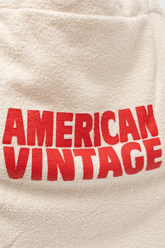 Geantă de bumbac American Vintage BOBY27A bej