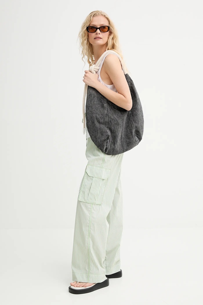 Renewed Τσάντα Renewed creative upcycling denim.torba.upc γκρί AA00