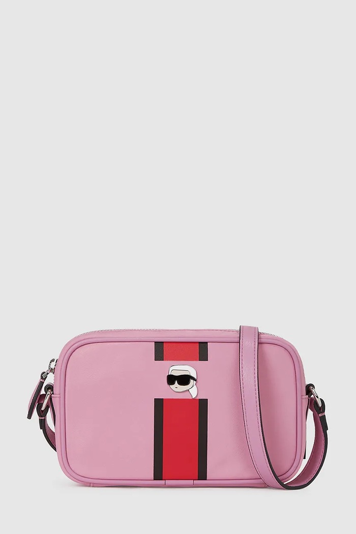 Karl Lagerfeld poșetă IKON nu incape in A4 roz A4W30287
