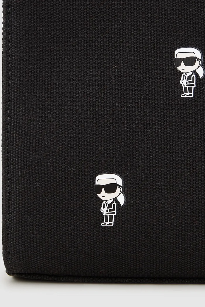 Accesorii Karl Lagerfeld geantă de bumbac IKON A4W50008 negru