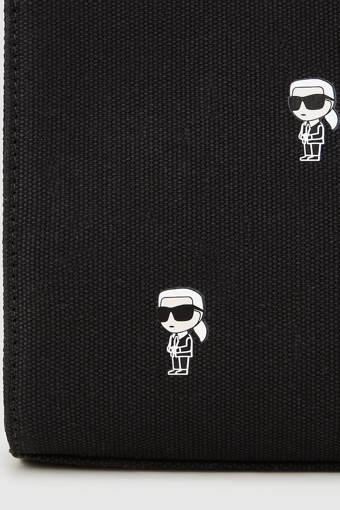 Accesorii Karl Lagerfeld geantă de bumbac IKON A4W50008 negru