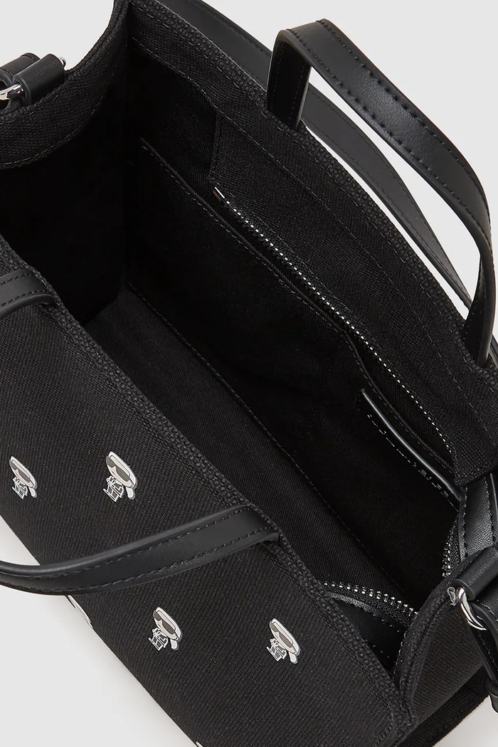 Karl Lagerfeld geantă de bumbac IKON negru A4W50008