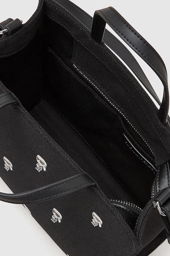 Karl Lagerfeld geantă de bumbac IKON negru A4W50008