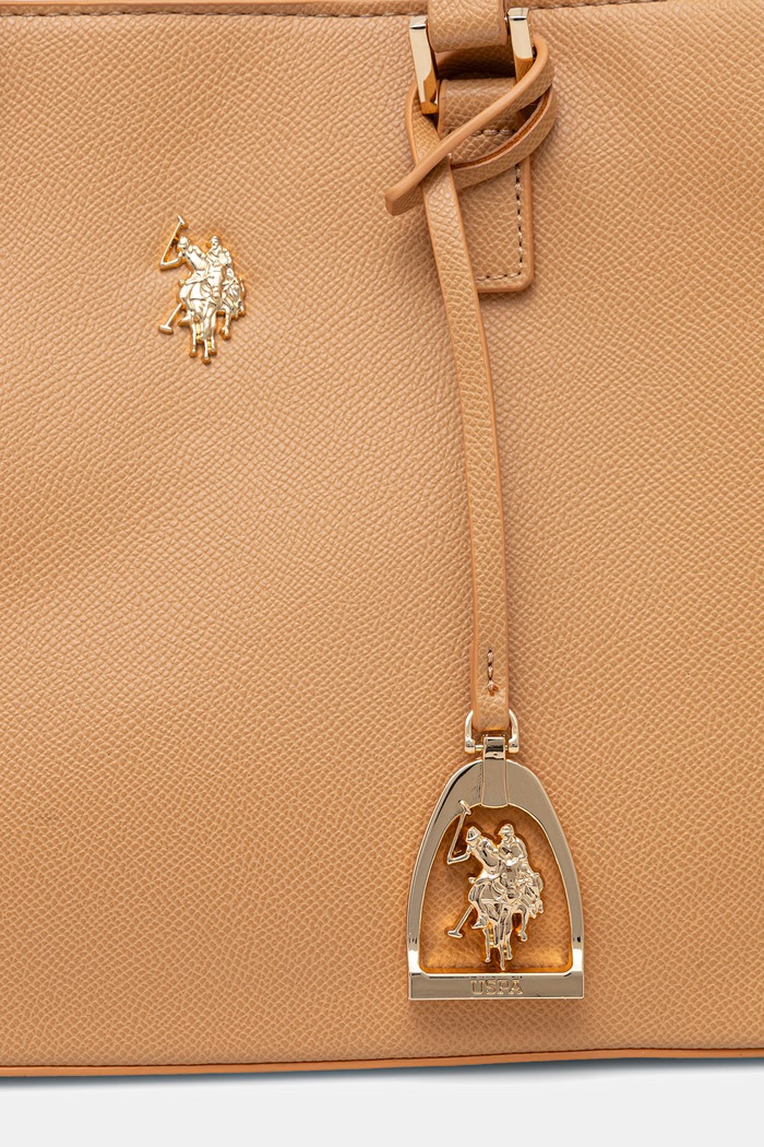 U.S. Polo Assn. torebka tote damska z imitacji skóry Jones brązowy BEUJE8662WVP