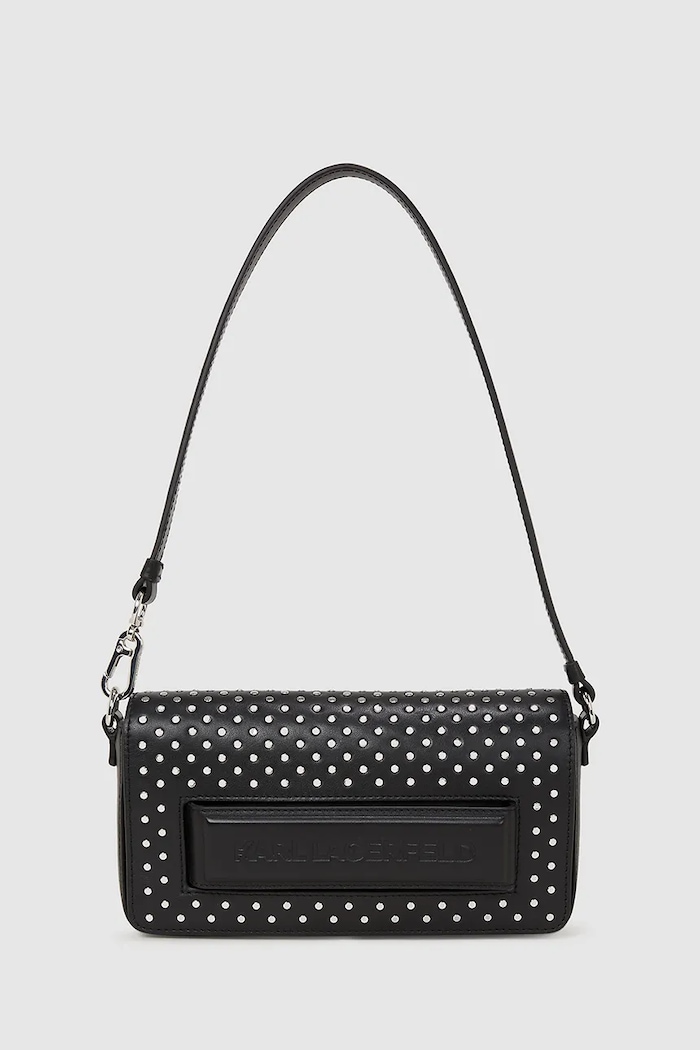 Karl Lagerfeld poșetă de piele uni negru A4W30083