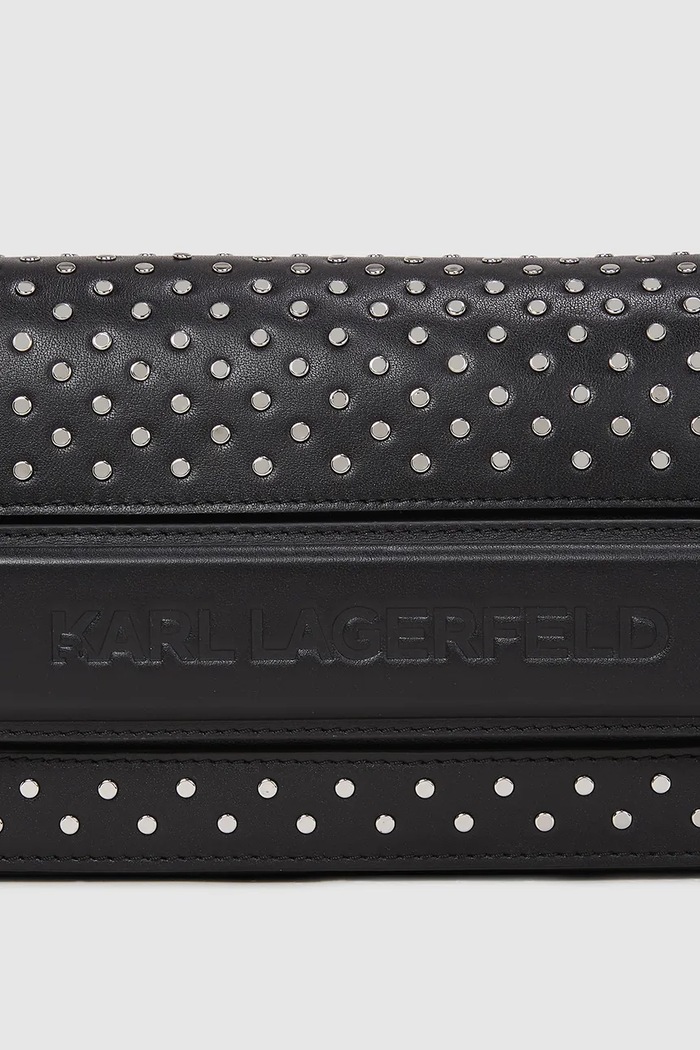Accesorii Karl Lagerfeld poșetă de piele A4W30083 negru