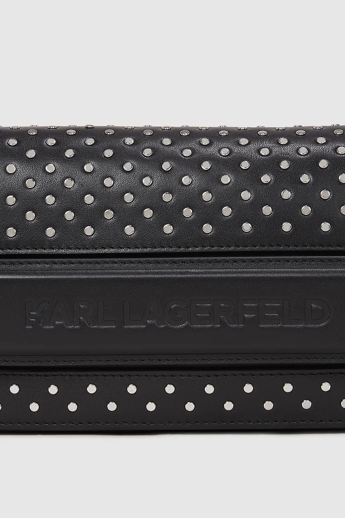 Accesorii Karl Lagerfeld poșetă de piele A4W30083 negru