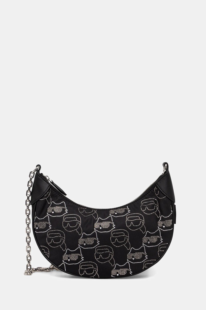 Karl Lagerfeld poșetă IKON cu modele negru A4W30253