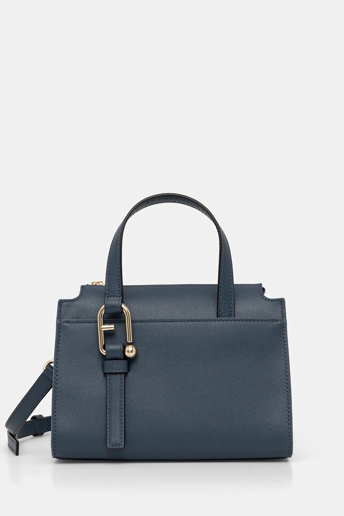Kožna torba Furla bez uzorka plava WB01337.BX2045.GU000