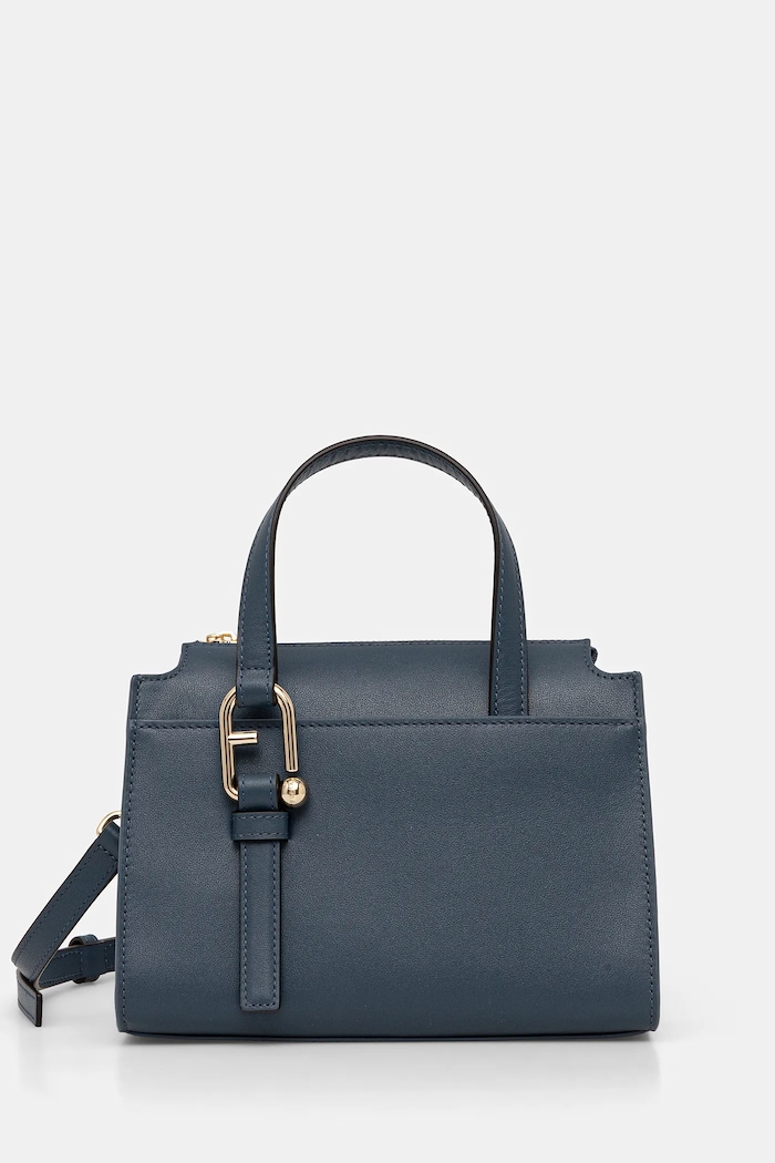 Kožna torba Furla bez uzorka plava WB01337.BX2045.GU000
