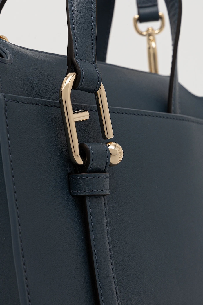 Kožna torba Furla plava WB01337.BX2045.GU000