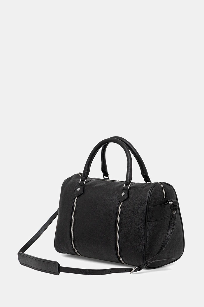 Doplňky Kožená kabelka ZADIG&VOLTAIRE SUNNY MEDIUM GRAINED LEATHER LWBA04313 černá