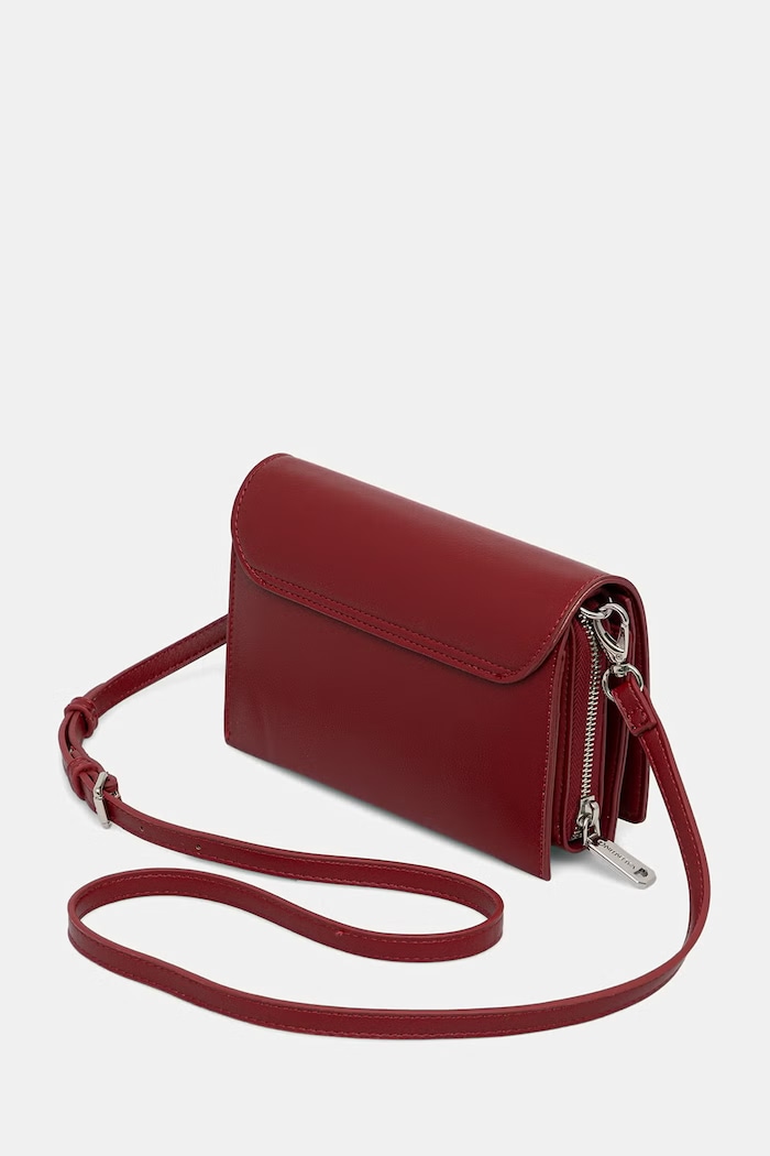Akcesoria Valentino Bags torebka crossbody damska z imitacji skóry EMBER VBS9IE17 bordowy