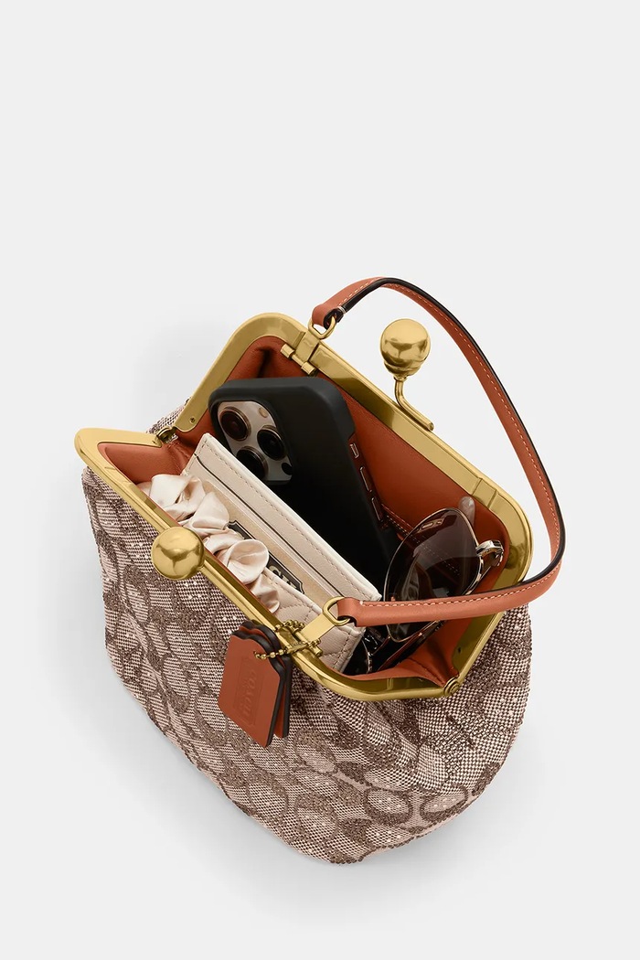Torba Coach Kisslock Frame Bag bež CCC53