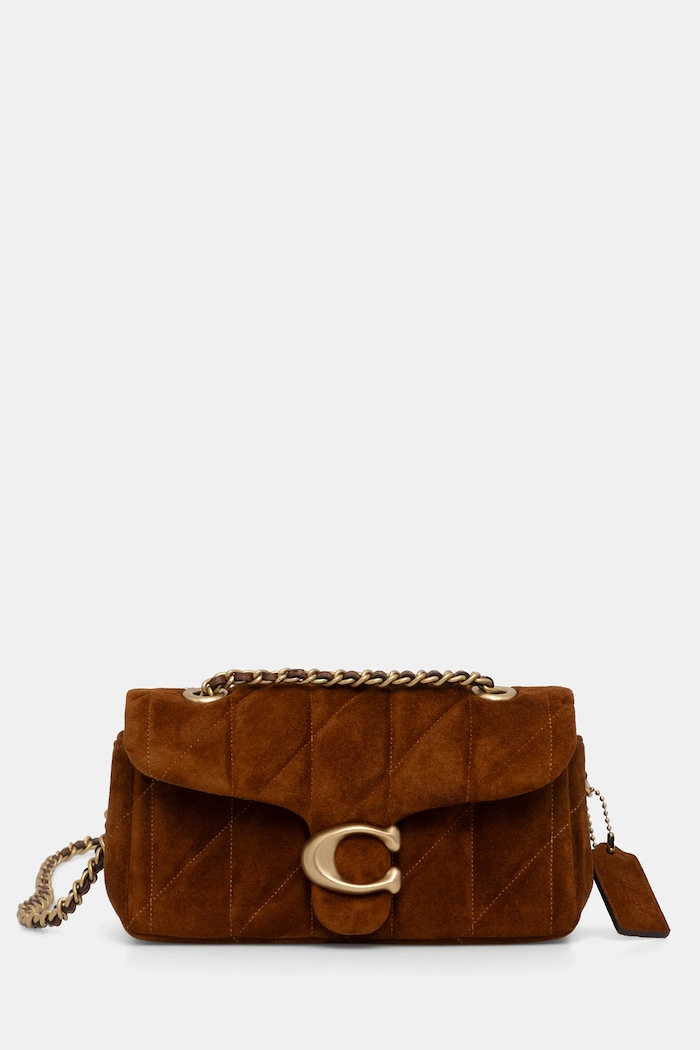 Замшевая сумочка Coach Tabby 20 гладкий коричневый CCK48