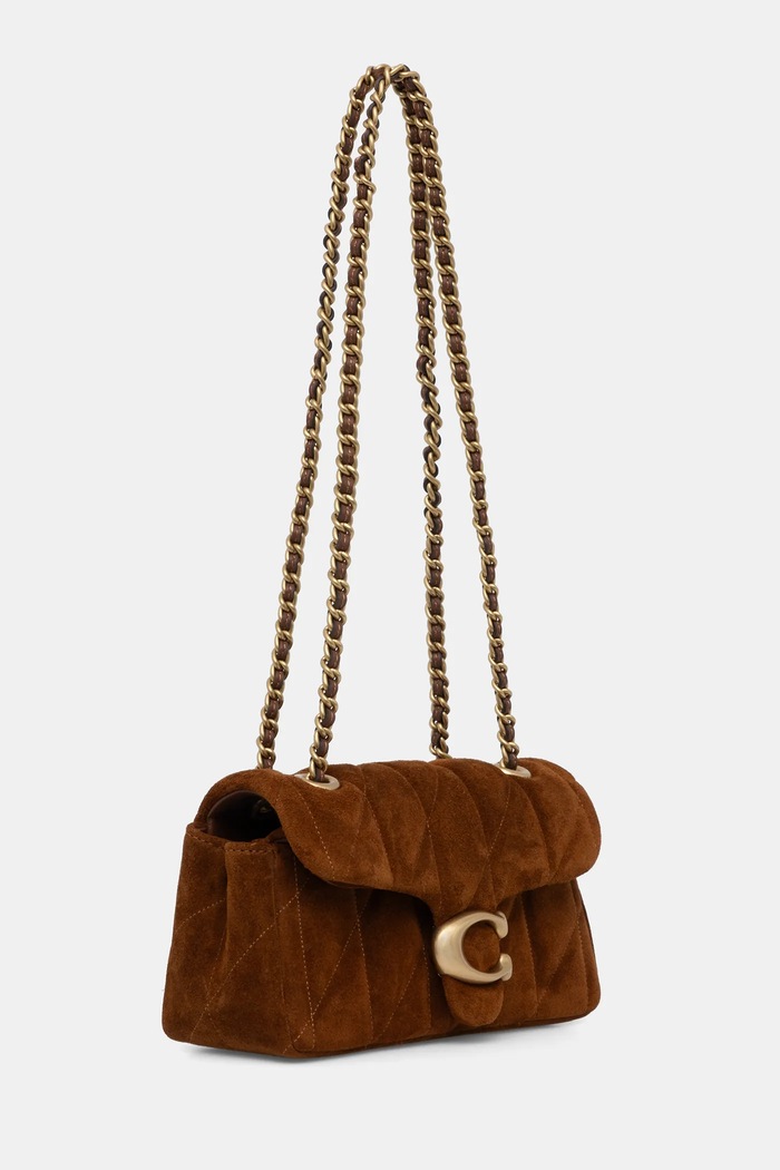 Замшевая сумочка Coach Tabby 20 CCK48 коричневый AA00