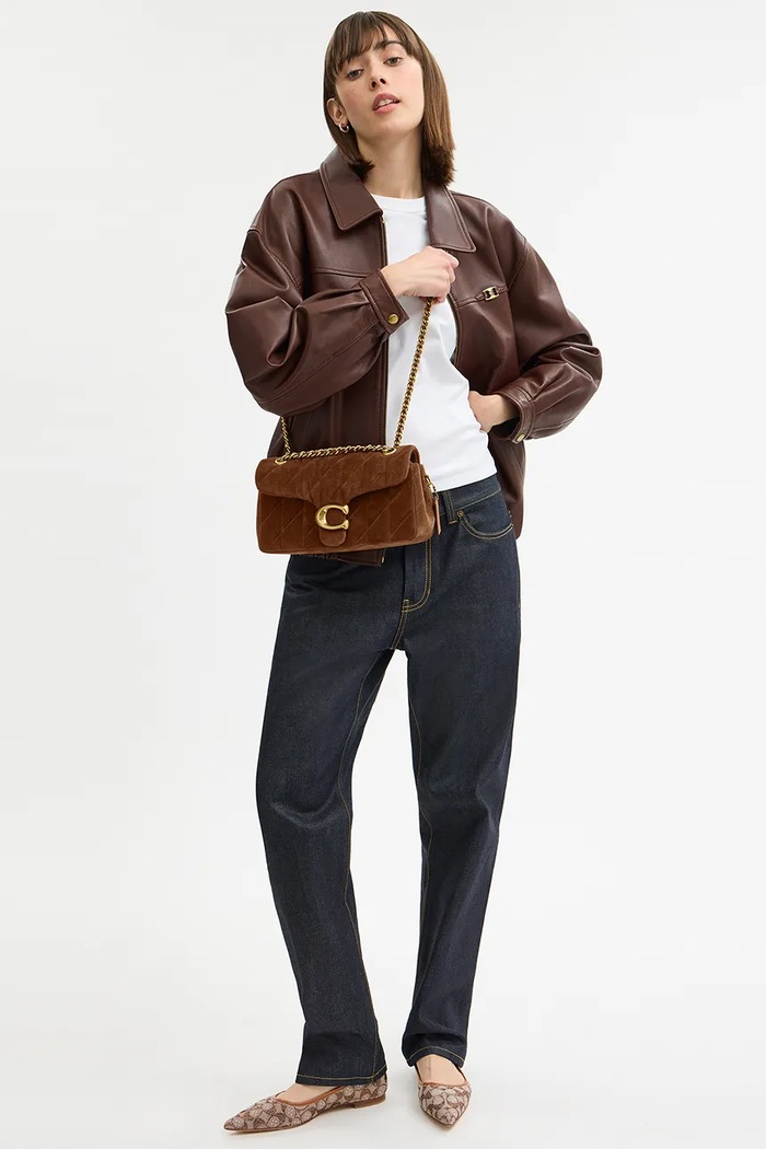 Coach borsa in pelle scamosciata Tabby 26 CCK49