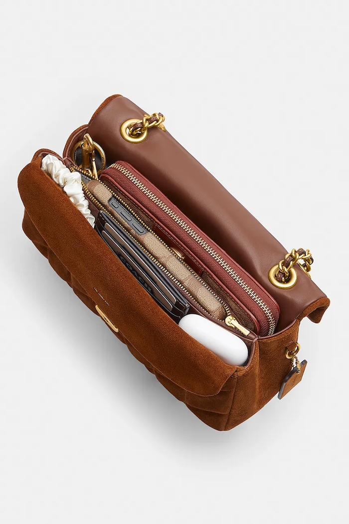 Coach borsa in pelle scamosciata Tabby 26 marrone CCK49