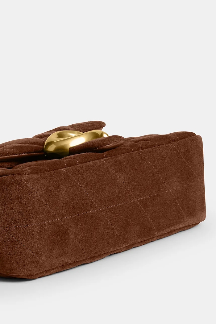 Coach borsa in pelle scamosciata Tabby 26 CCK49 marrone