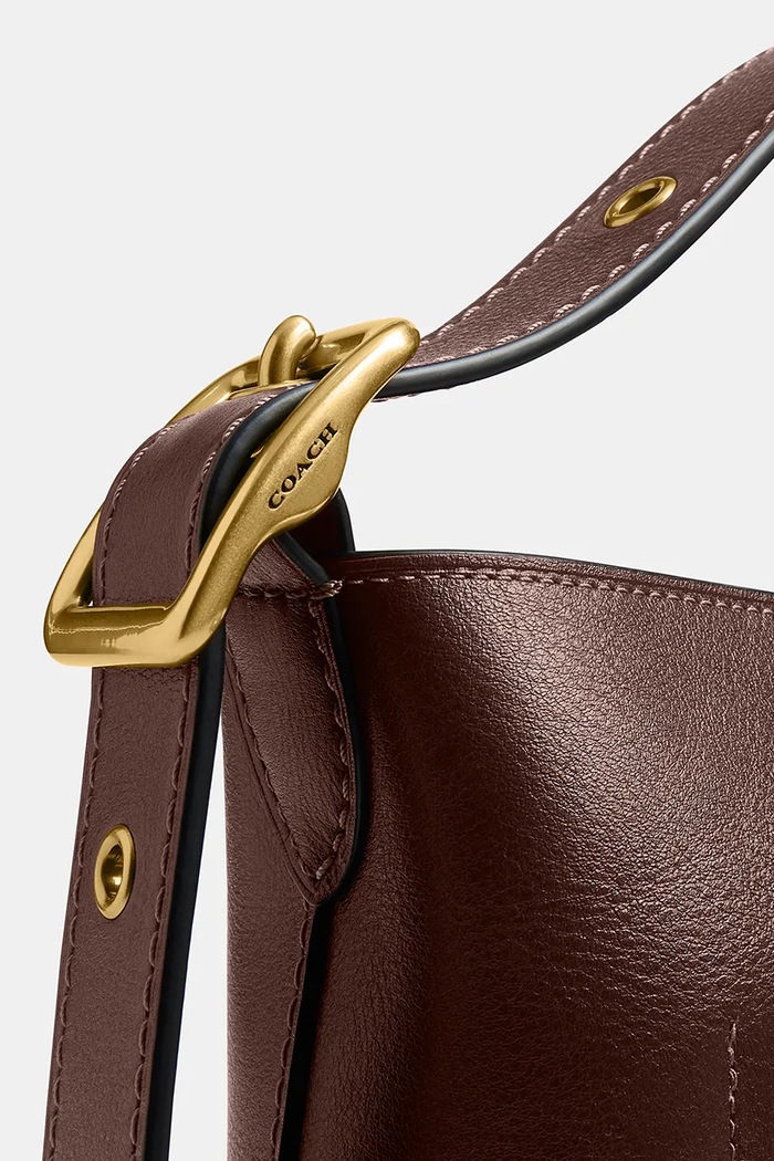 Coach Bleecker Bucket Bag 21 дамска чанта кросбоди от кожа CCX07