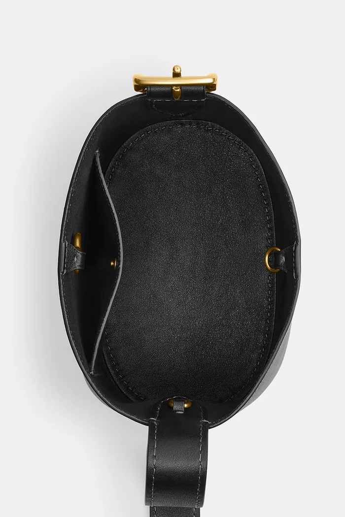 Coach Bleecker Bucket Bag 21 сумка крос-боді жіноча шкіряна CCX07 чорний