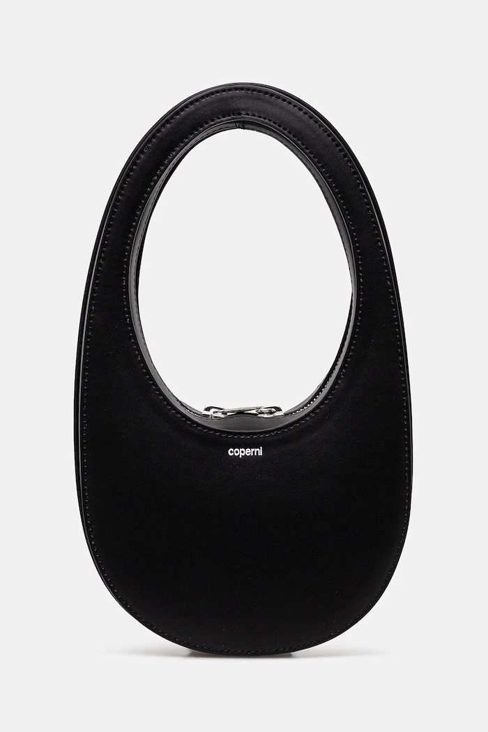 Шкіряна сумочка Coperni Mini Swipe лицьова шкіра чорний COPBA117F6031