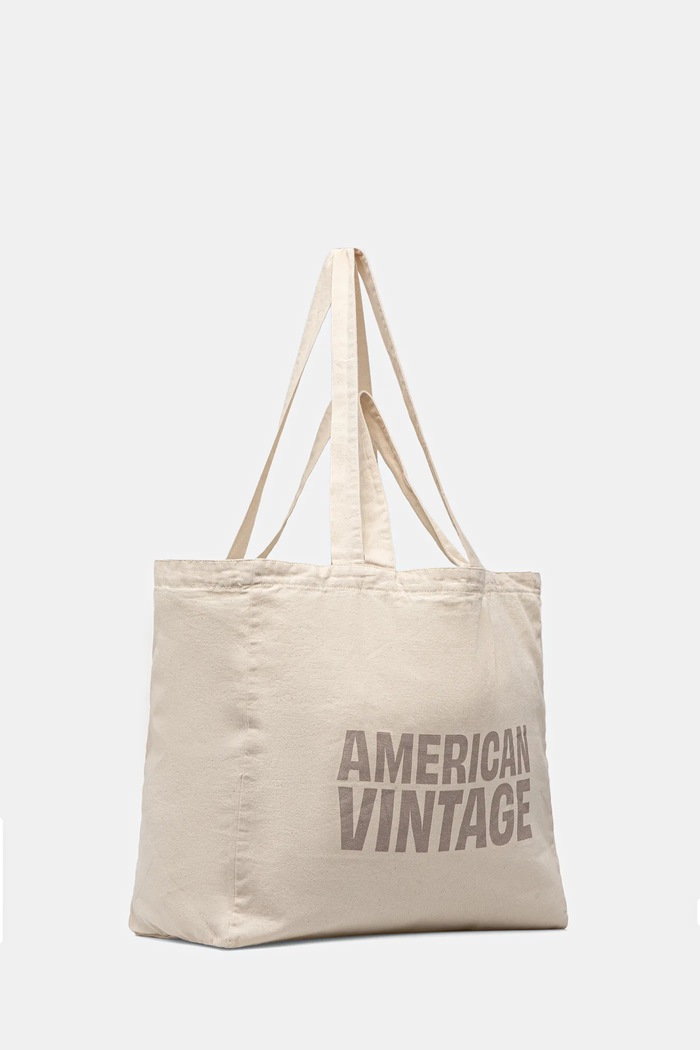 Bavlnená taška American Vintage LYC26A béžová AA00