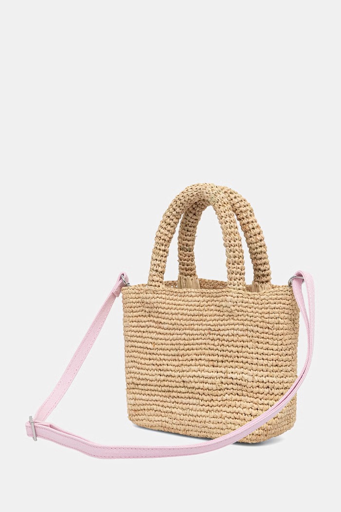 Akcesoria MC2 Saint Barth torebka crossbody damska pleciona RAFB003 beżowy
