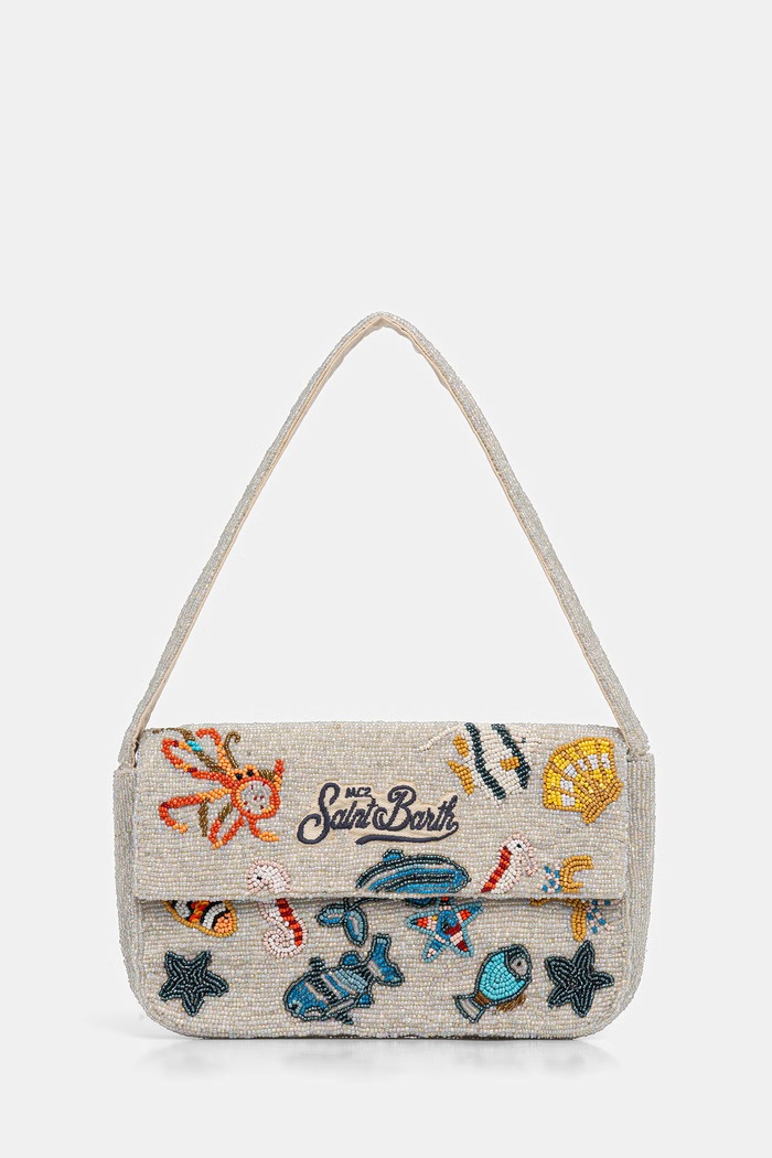 MC2 Saint Barth torebka shopper damska beżowy PERL003