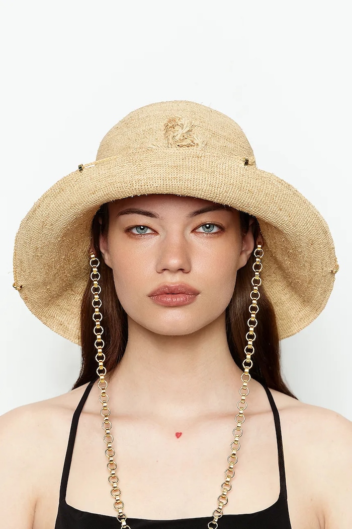 Akcesoria Ruslan Baginskiy torebka Ruslan Baginskiy Chain Strap HatBag BBCT036.RAF.73M.BHRPRB beżowy