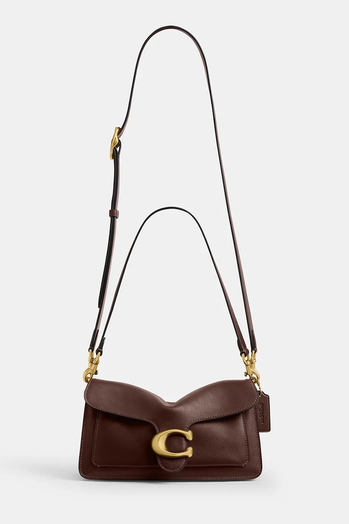 Coach geantă crossbody pentru femei, din piele Tabby 26 in Soft Grain Leather CCX04 maro AA00