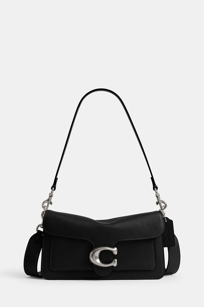 Coach torebka crossbody damska skórzana Tabby 26 in Soft Grain Leather czarny CCX04