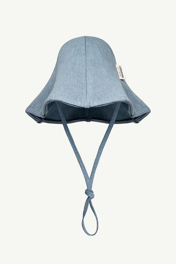 RUSLAN BAGINSKIY torebka worek damska jeansowa Ruslan Baginskiy Denim HatBag BBCT075.C.JNS.120JNS.FL niebieski AA00