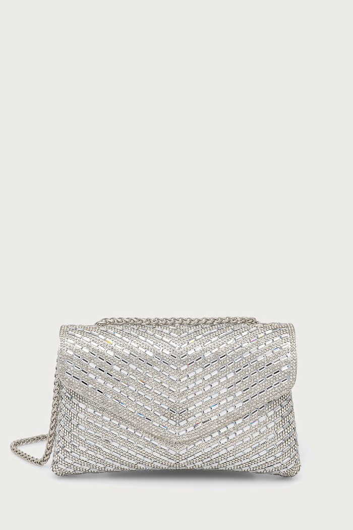 Aldo Crossbody kabelka dámska SPARKLEBAG strieborná SPARKLEBAG.048