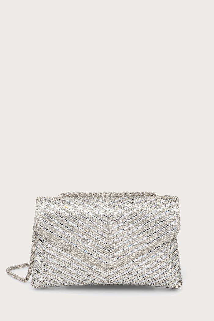 Aldo Crossbody kabelka dámska SPARKLEBAG strieborná SPARKLEBAG.048