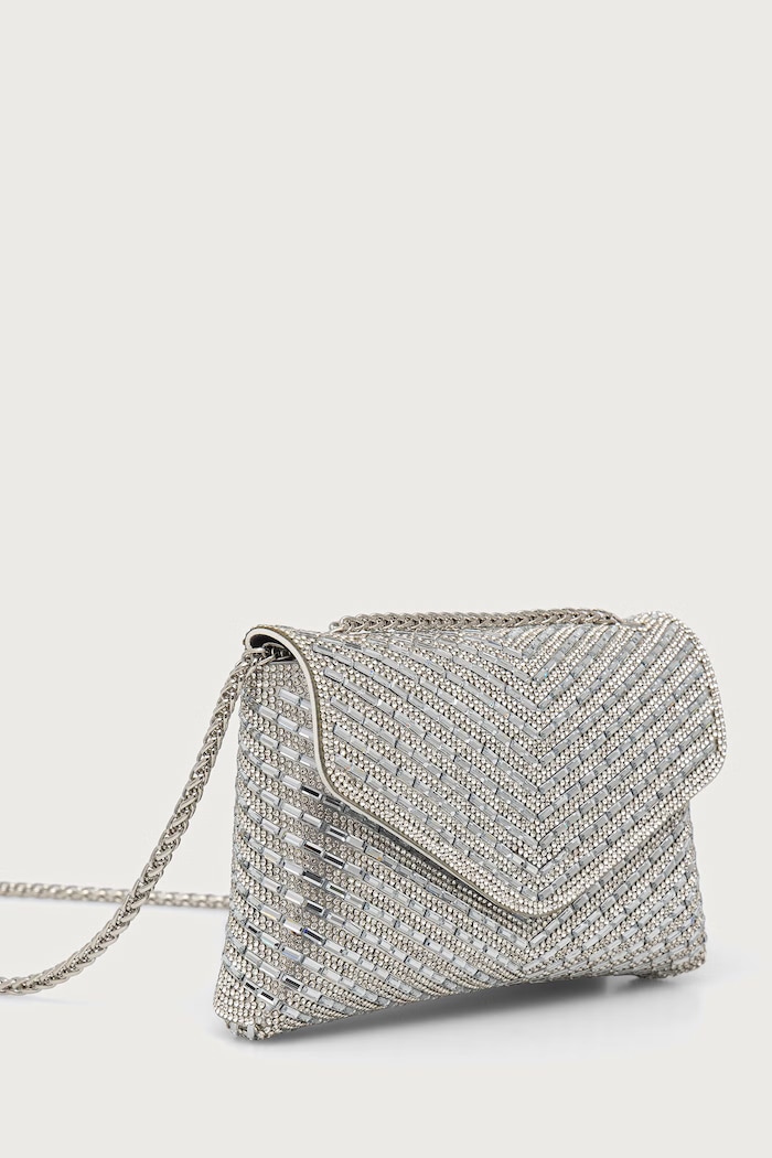 Aldo Crossbody kabelka dámska SPARKLEBAG SPARKLEBAG.048 strieborná AA00