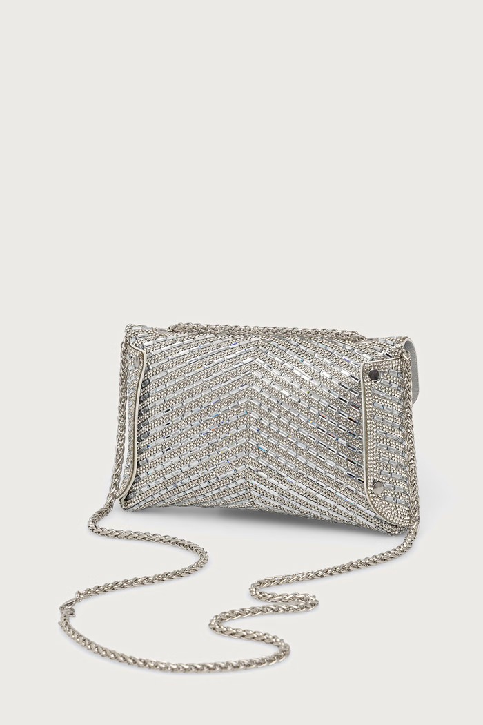 Doplnky Aldo Crossbody kabelka dámska SPARKLEBAG SPARKLEBAG.048 strieborná