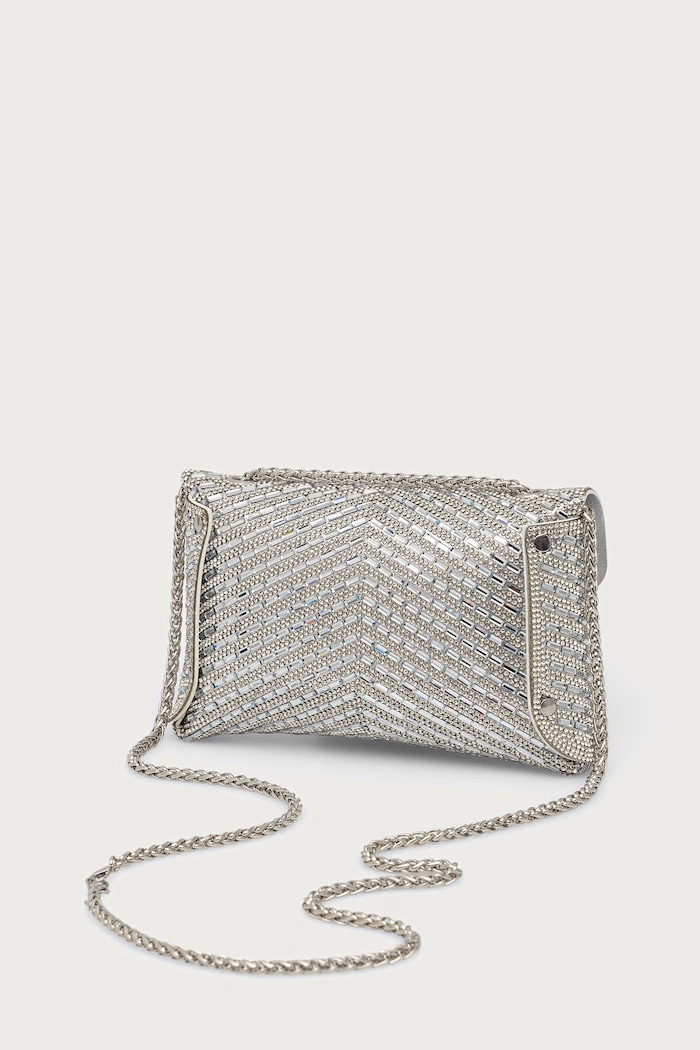 Doplnky Aldo Crossbody kabelka dámska SPARKLEBAG SPARKLEBAG.048 strieborná