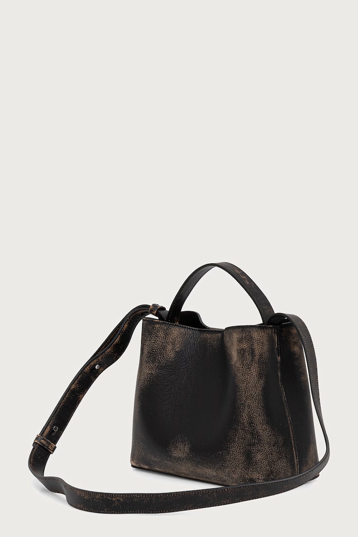 Akcesoria AESTHER EKME Mini Sac torebka crossbody damska skórzana 06COMSC100 czarny