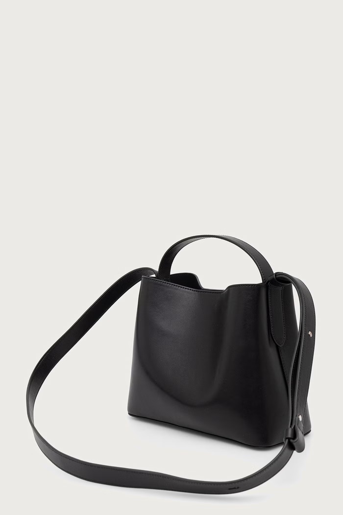 Akcesoria AESTHER EKME Mini Sac torebka crossbody damska skórzana 06COMSC100 czarny