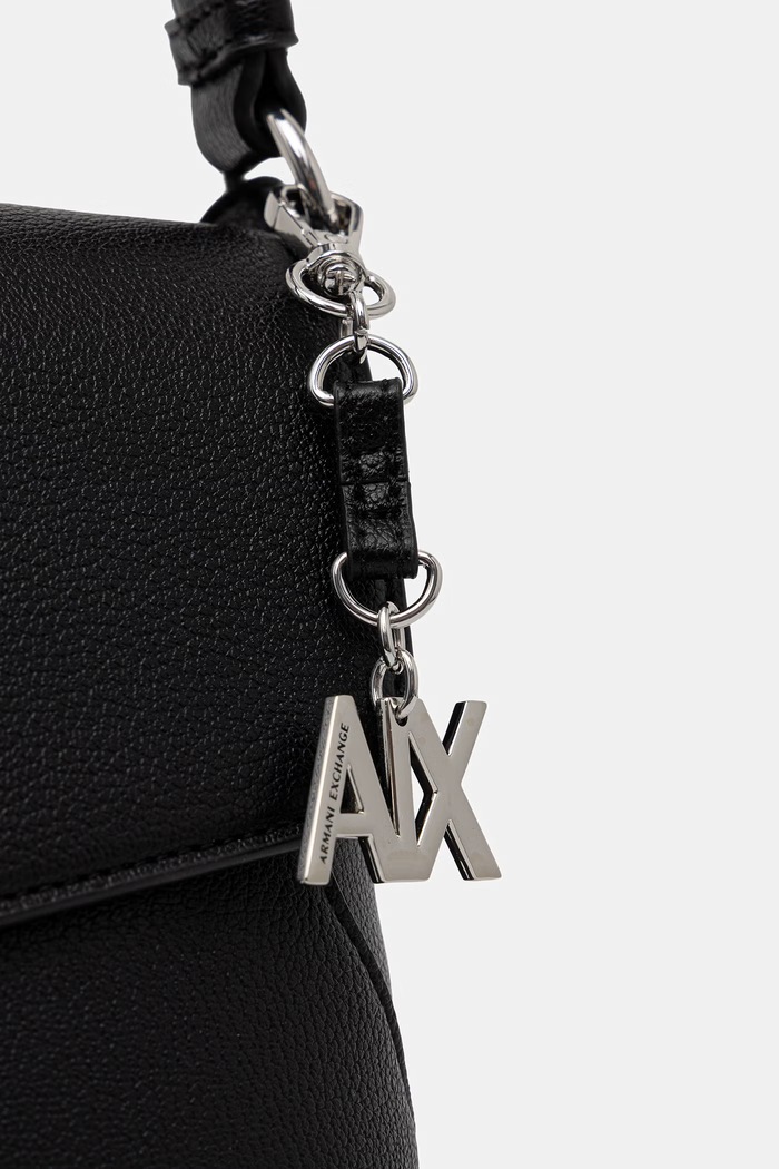 Armani Exchange чанта crossbody дамска от имитация на кожа черен XW003145.AF26569.NOS